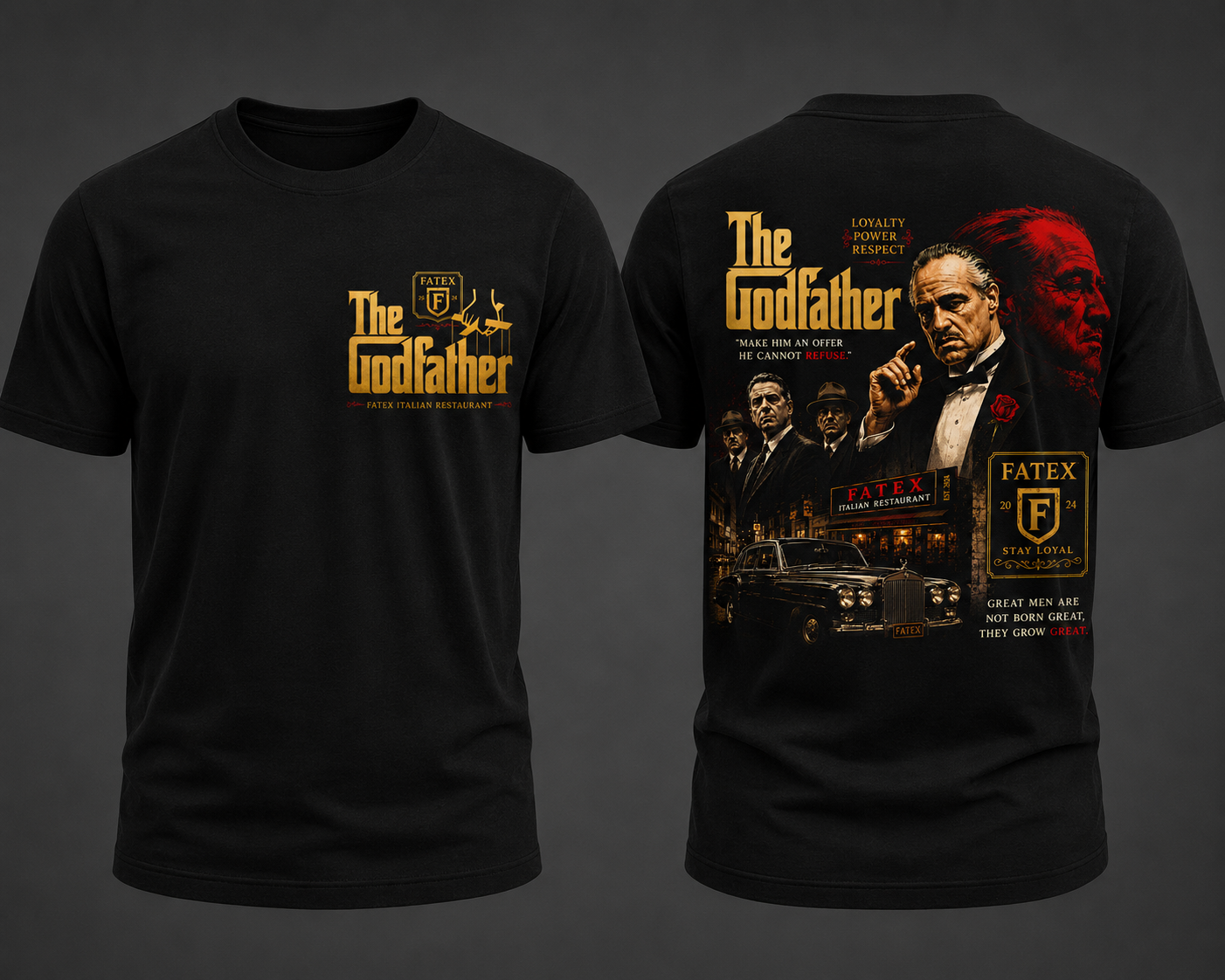 FATEX Godfather Mafia Edition Oversized T-Shirt