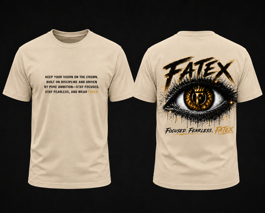FATEX Vision – Focused Fearless Premium Oversized Graphic T-Shirt