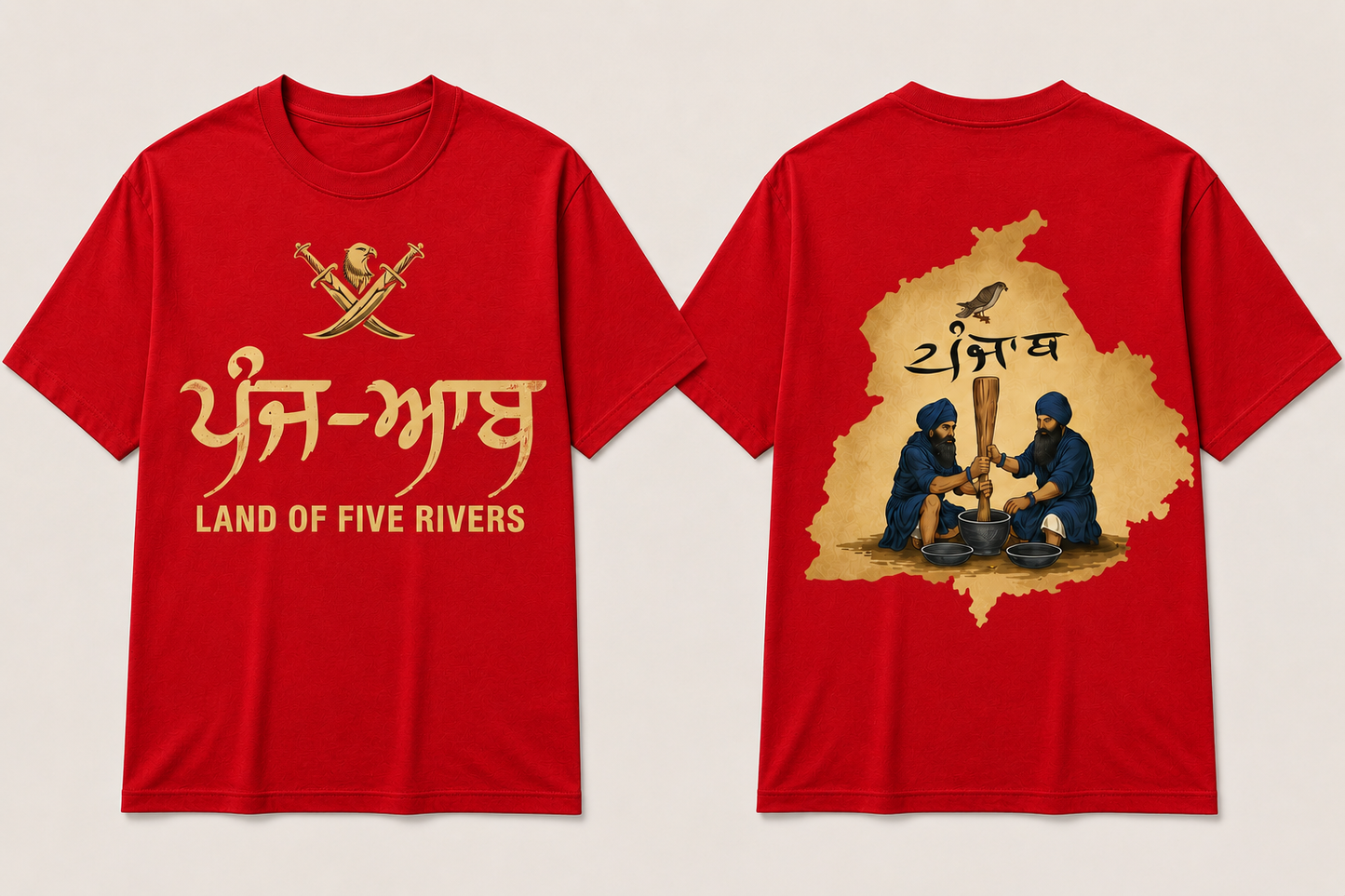 Punj-Aab Traditional Culture Streetwear T Shirt