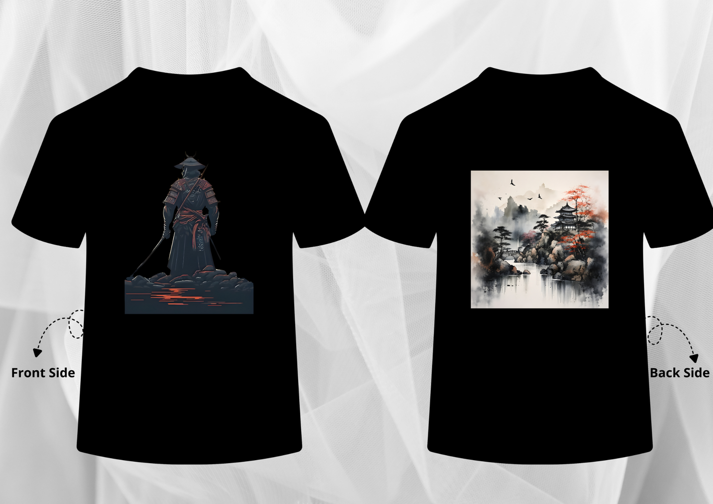 Shadow Samurai Japanese Aesthetic T-Shirt