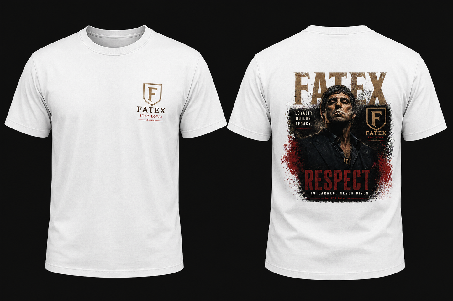 FATEX Stay Loyal – Respect Is Earned Premium Graphic Oversized T-Shirt