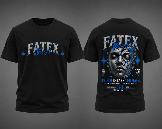 FATEX Voices – Truth Breaks The Mask Oversized Graphic T-Shirt