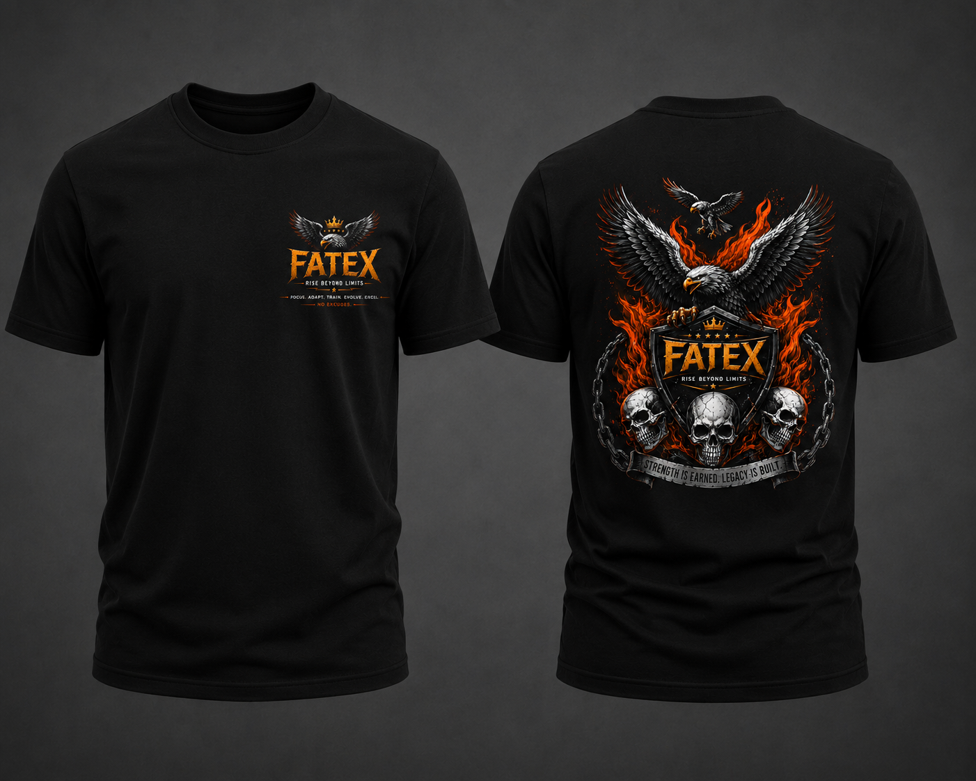 FATEX Eagle Skull Edition Oversized T-Shirt