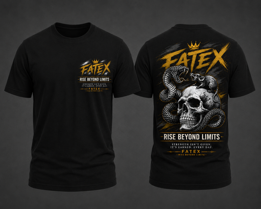 Skull, Snake & Rat Graphic Back Print