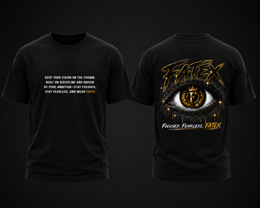 FATEX Vision – Focused Fearless Premium Oversized Graphic T-Shirt