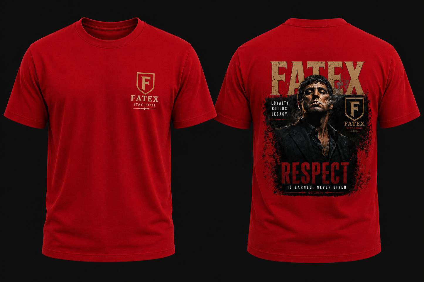 FATEX Stay Loyal – Respect Is Earned Premium Graphic Oversized T-Shirt