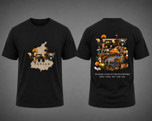 Punjab – Land of the Five Rivers Premium t shirt