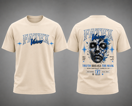 FATEX Voices – Truth Breaks The Mask Oversized Graphic T-Shirt