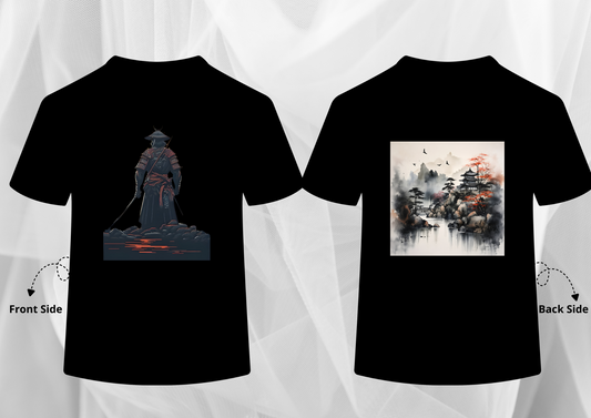Shadow Samurai Japanese Aesthetic T-Shirt